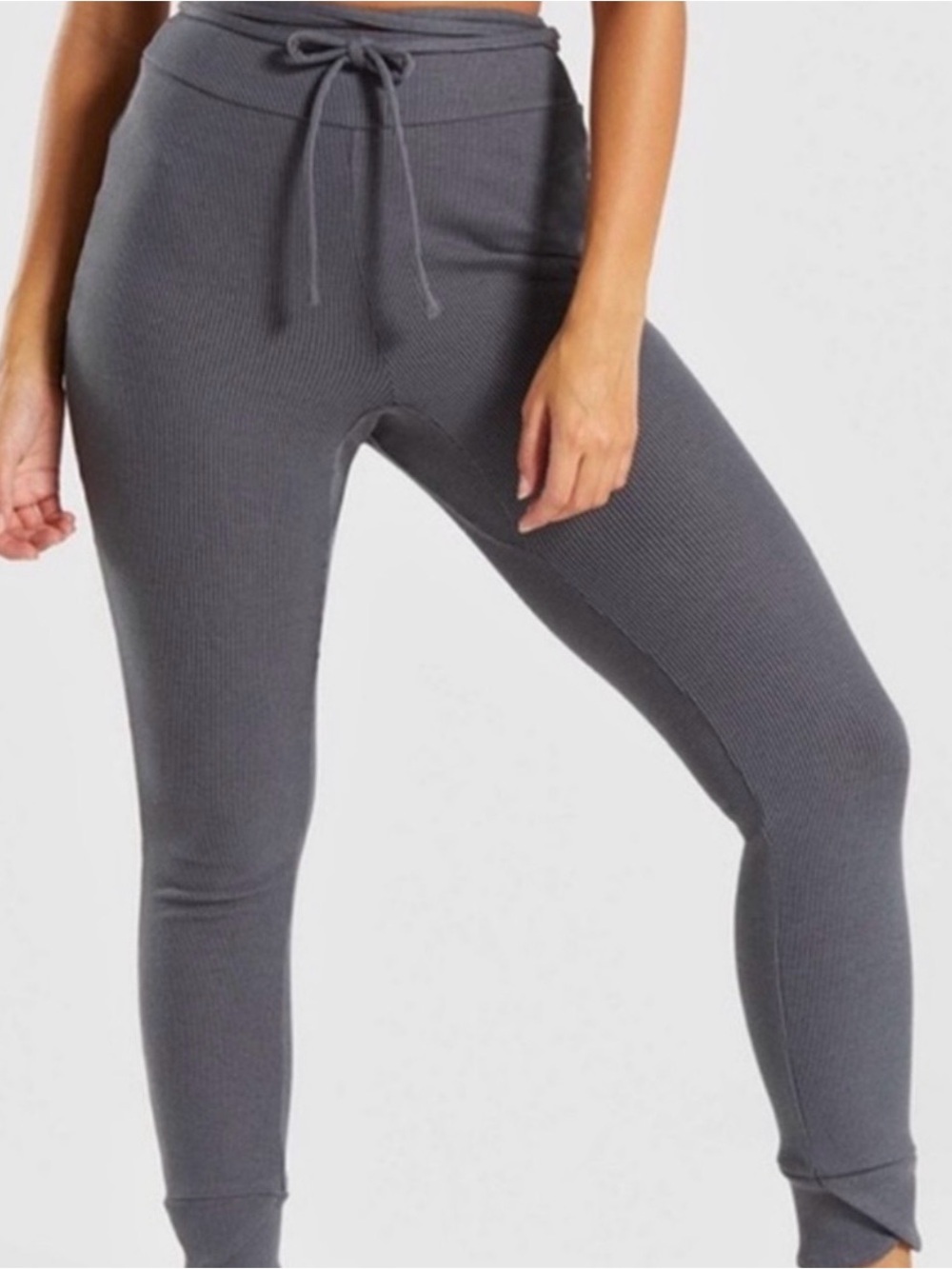 Gymshark Slounge Ribbon High-Rise Ribbed Bottoms